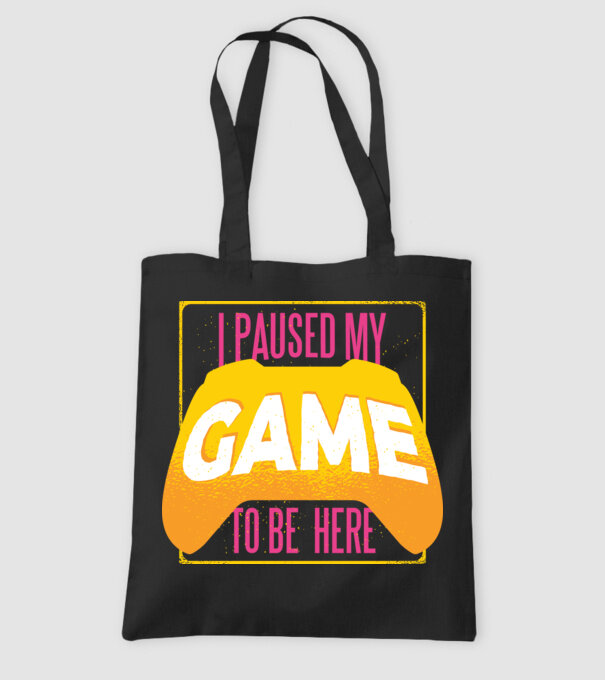 I paused my game to be here tricou amuzant Gamer model negru pe tricou