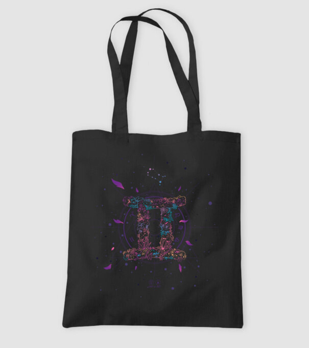Gemini Zodiac model negru pe tricou