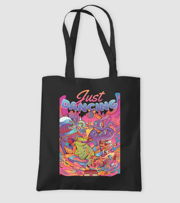 Just Dancing Fulgi de cereale model negru pe tricou
