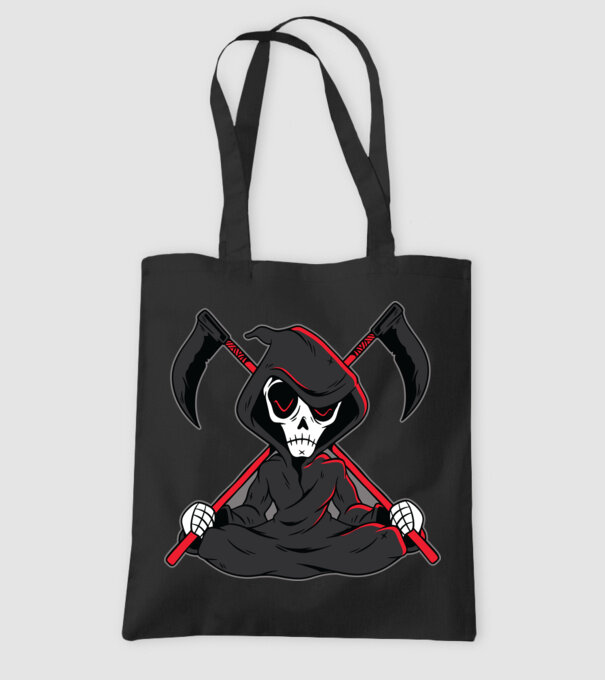 Moartea - Grim Reaper model negru pe tricou