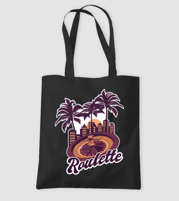 Casino Roulette model negru pe tricou
