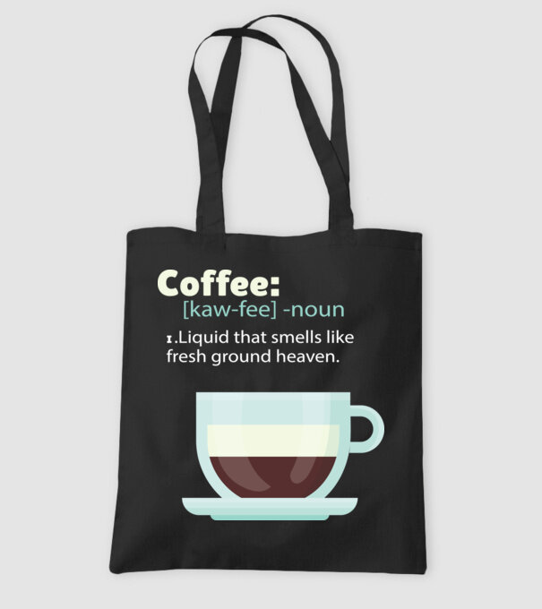 Definiție cafea model negru pe tricou