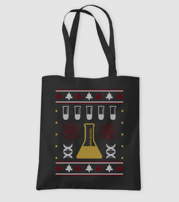 Pulover urât Chimie model negru pe tricou