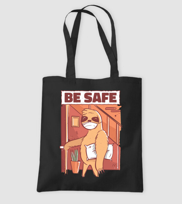 Leneș Be Safe model negru pe tricou