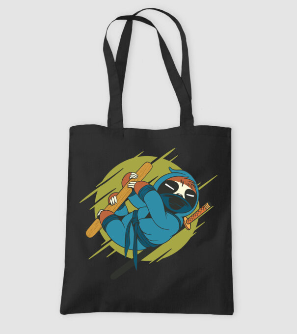 Ninja Leneș model negru pe tricou