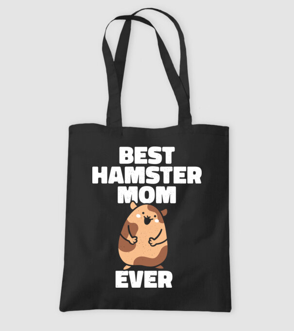 Cea mai bună mamă Hamster model negru pe tricou