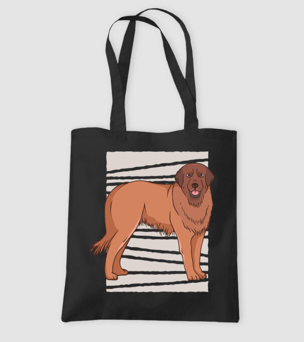 Câine ciobănesc Leonberg model negru pe tricou