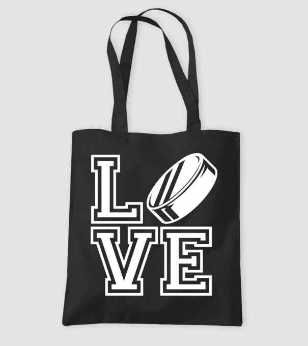 Love hochei model negru pe tricou