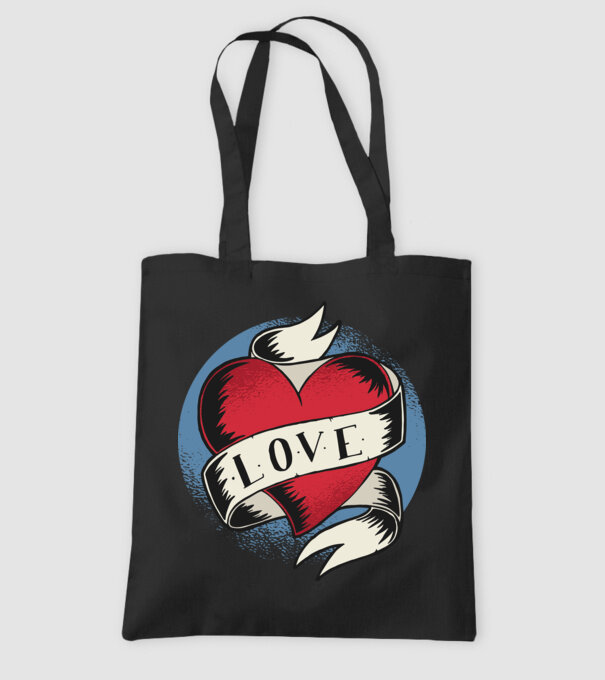 'Love Tatuaj pentru Valentine''s Day' model negru pe tricou