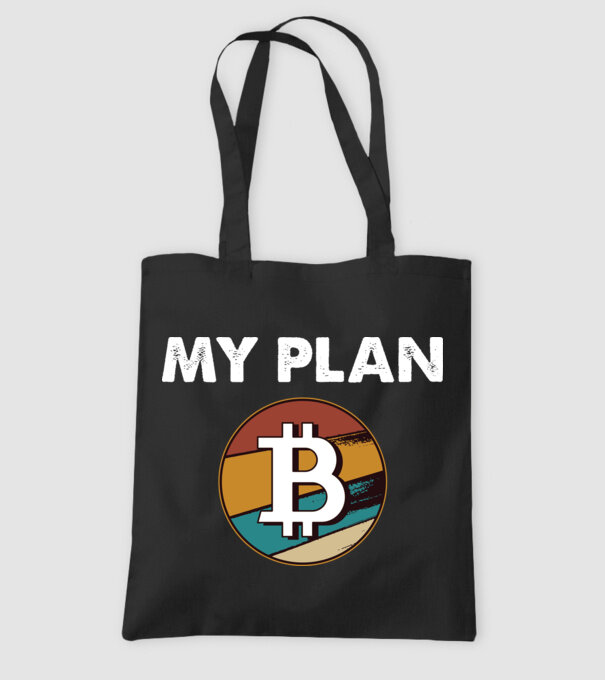 My plan B - Bitcoin model negru pe tricou