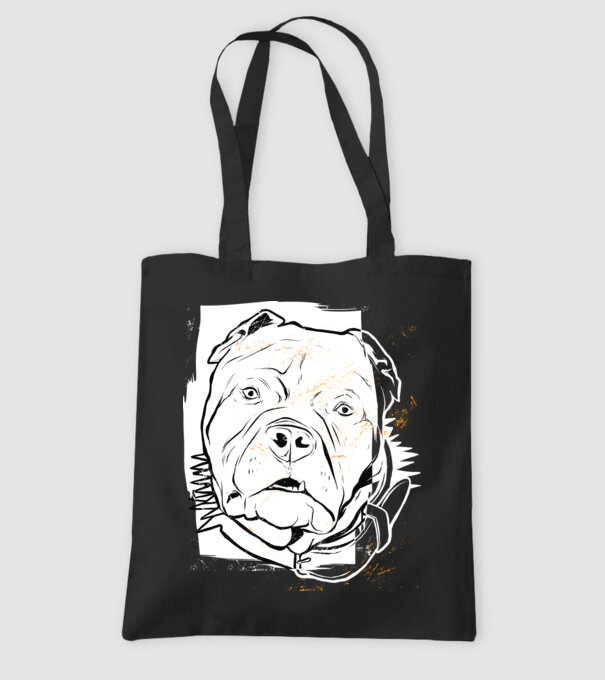 Cap Pitbull model negru pe tricou