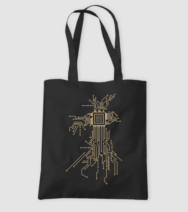 Procesor model negru pe tricou