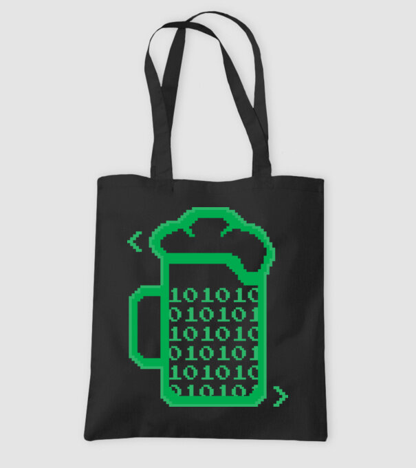 Bere Programator model negru pe tricou