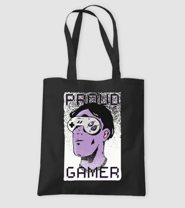Ochelarii VR Proud Gamer model negru pe tricou
