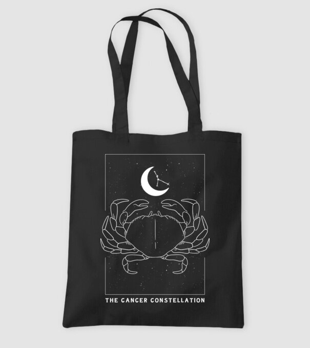 The Cancer Constellation model negru pe tricou