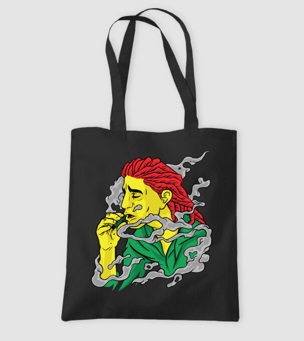 Dreadlock model negru pe tricou