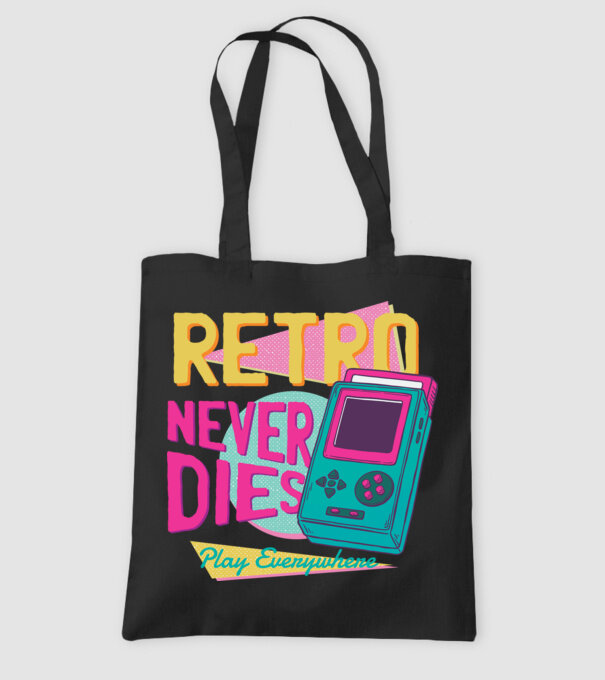 Retro Gameboy model negru pe tricou