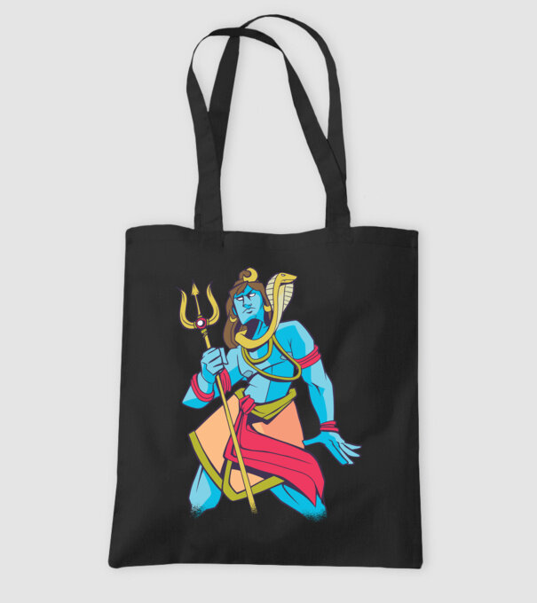 Shiva model negru pe tricou