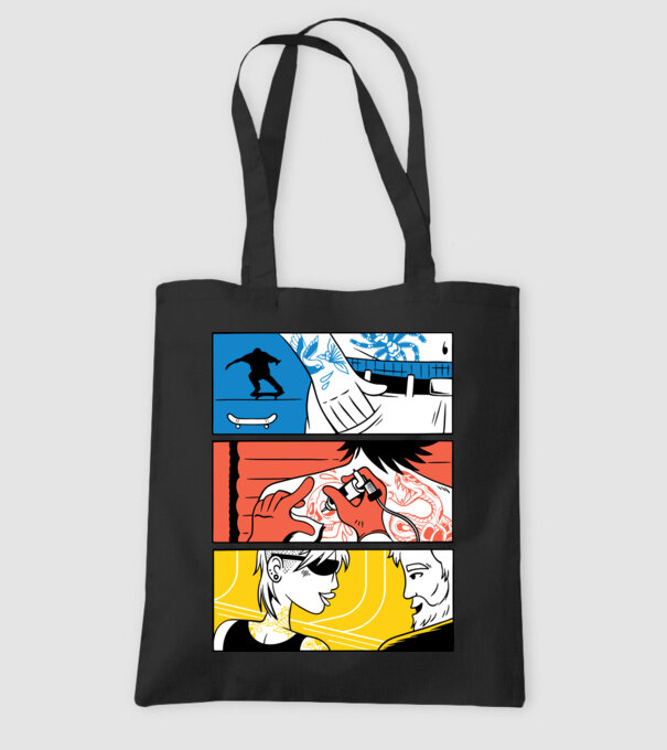 Tatuaj ilustrare model negru pe tricou