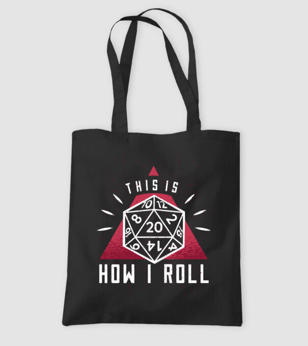 This is how I Roll - Joc de rol RPG model negru pe tricou