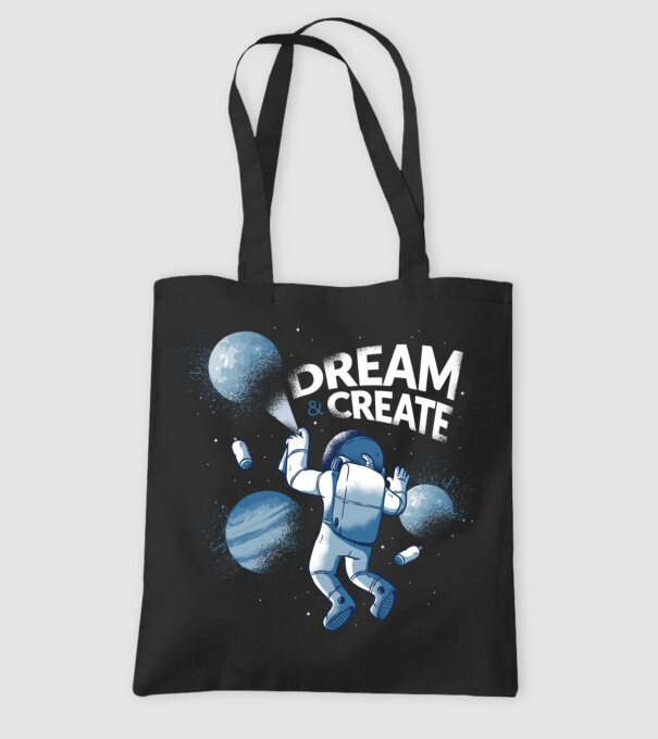 Graffiti Astronaut model negru pe tricou