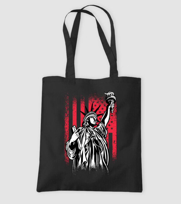 SUA Statuia Libertății model negru pe tricou