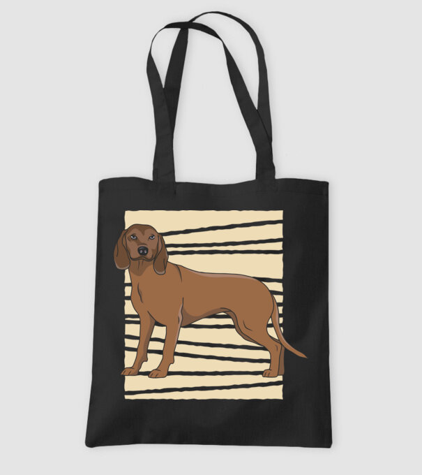 Câine de vânătoare model negru pe tricou