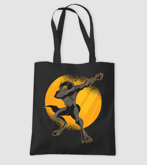 Vârcolac DAB model negru pe tricou