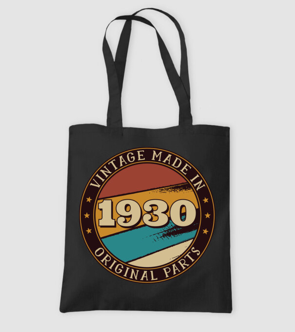 Vintage Made in 1930 Original Parts Retro Birthday model negru pe tricou