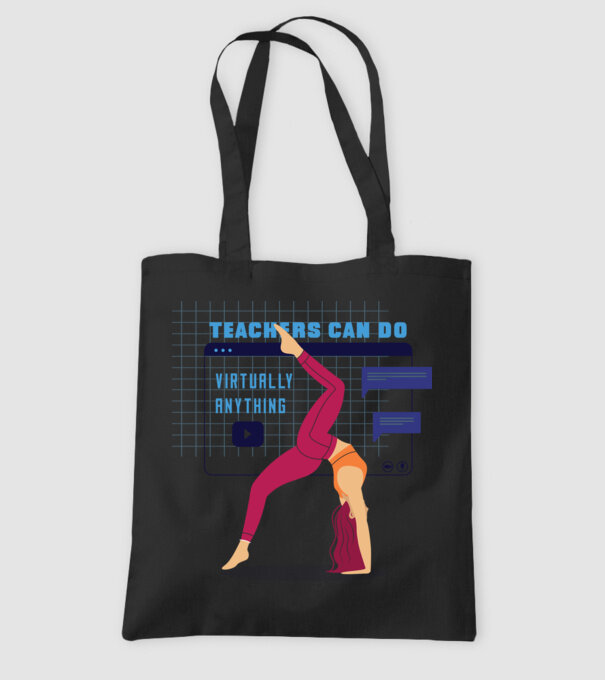 Fitness virtual model negru pe tricou