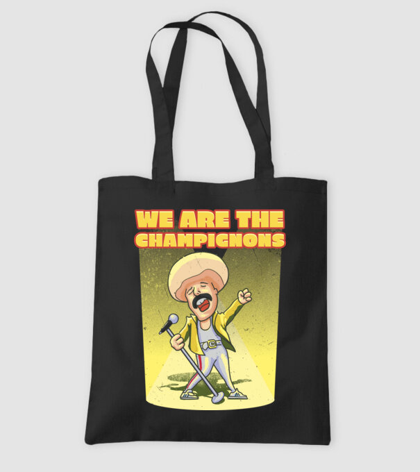 We are the Champignons Mercury model negru pe tricou
