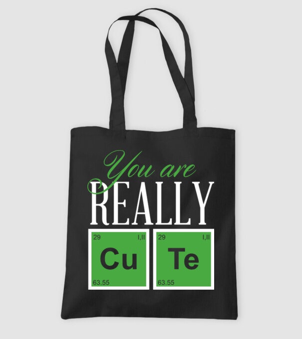 You are really cute model negru pe tricou