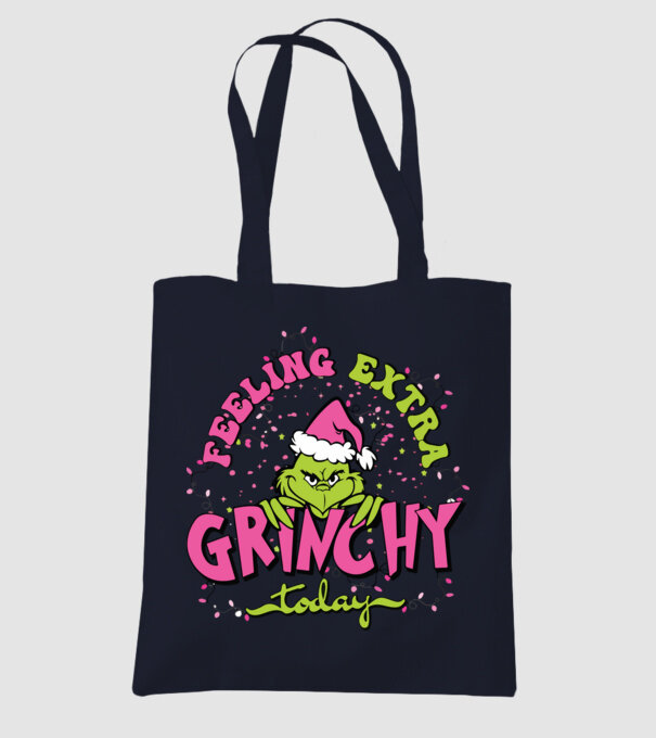 Feeling extra Grinchy today model albastru închis pe tricou