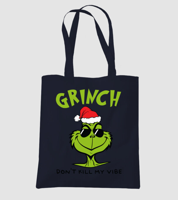 Grinch - Don't kill my vibe model albastru închis pe tricou