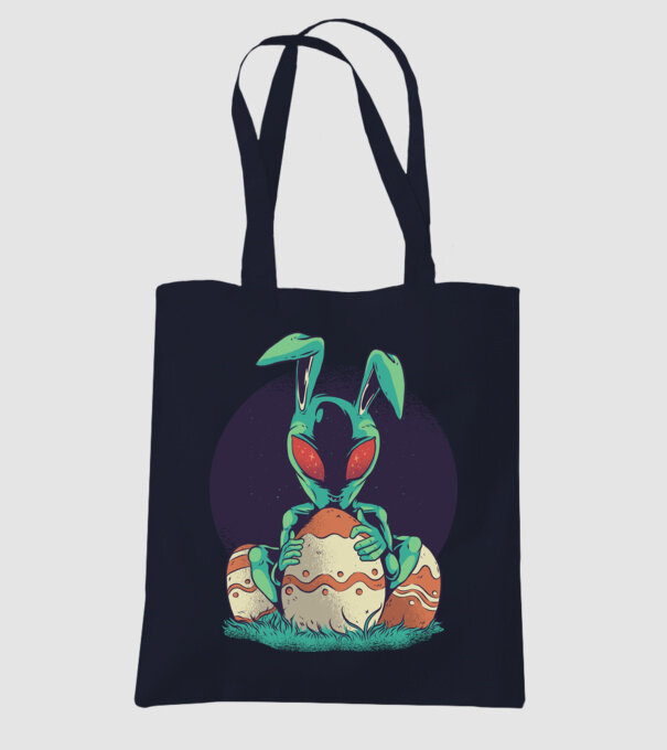 Paște Alien model albastru închis pe tricou