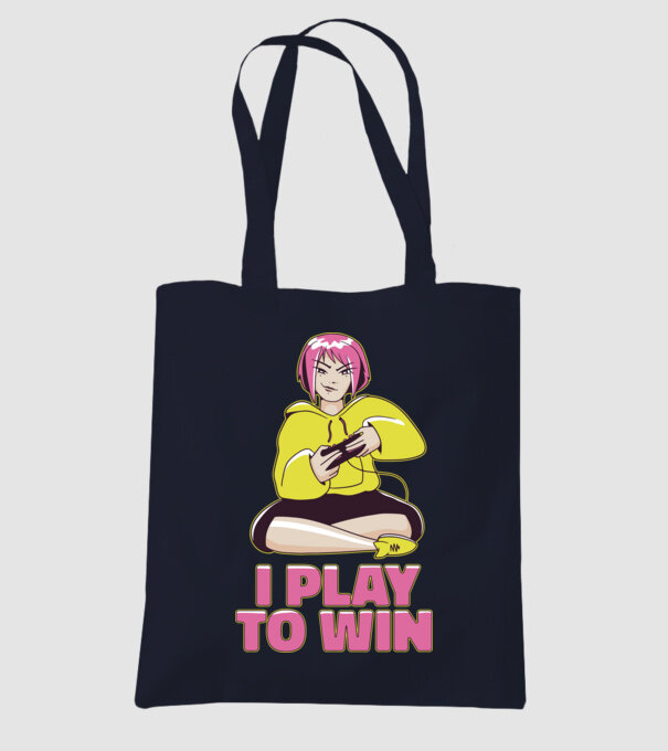 Anime fată Gamer model albastru închis pe tricou
