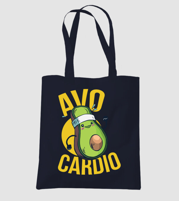 Avo Cardio Antrenament Avocado model albastru închis pe tricou