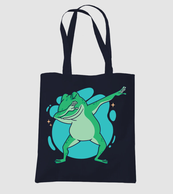 Broască DAB model albastru închis pe tricou