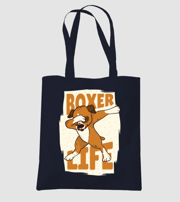 Boxer Life DAB model albastru închis pe tricou