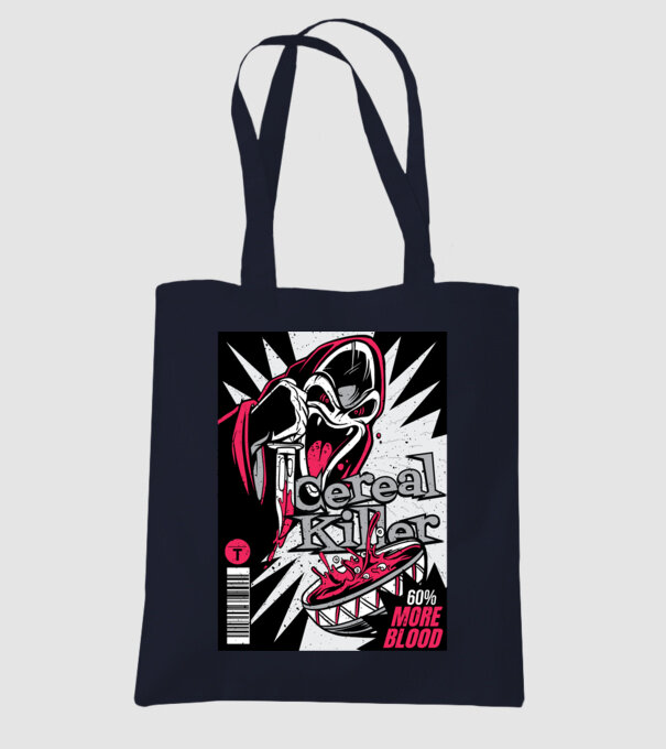 Cereal Killer model albastru închis pe tricou
