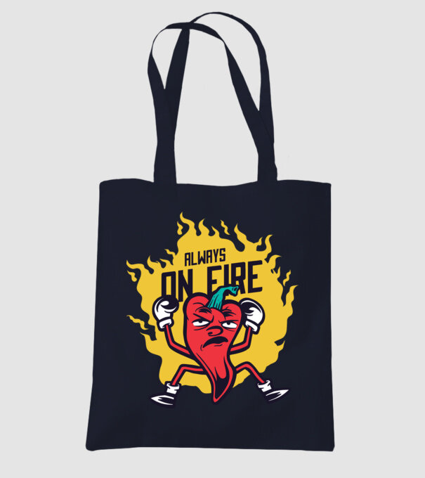 Ardei Chili model albastru închis pe tricou