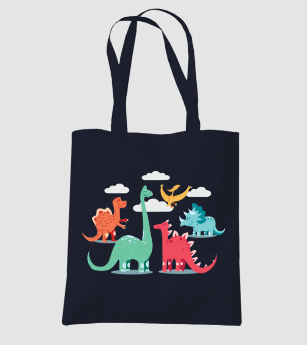 Dinozauri model albastru închis pe tricou