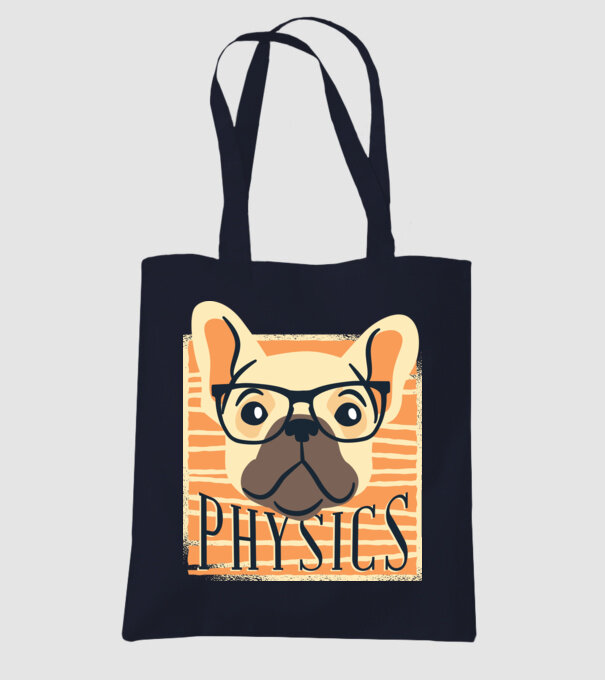 Câine Fizică model albastru închis pe tricou