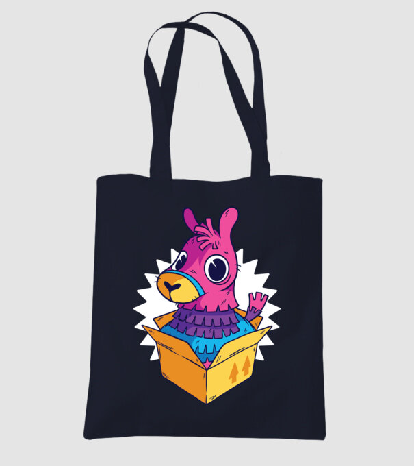 Fortnite Llama model albastru închis pe tricou