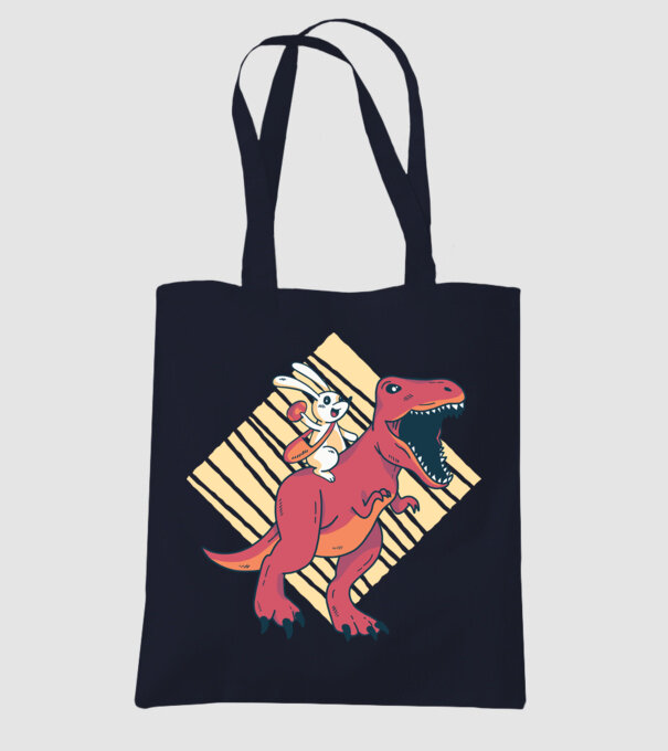 Dinozaur de Paște model albastru închis pe tricou