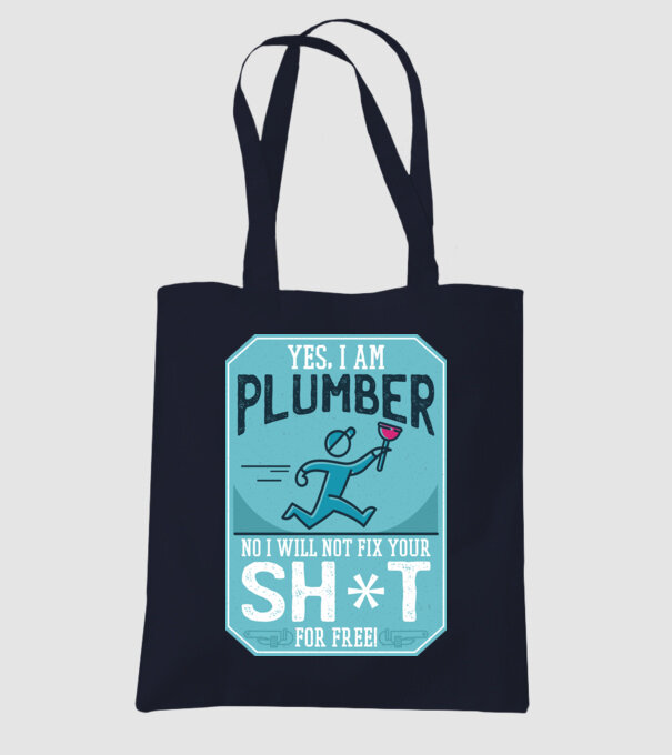 Da, sunt instalator model albastru închis pe tricou