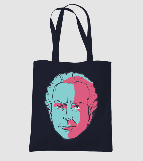 Immanuel Kant model albastru închis pe tricou