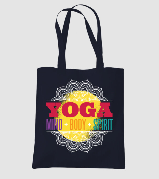 Valori yoga model albastru închis pe tricou