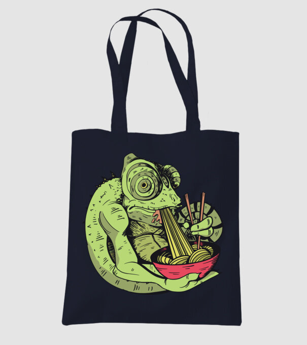 Cameleon cu paste model albastru închis pe tricou