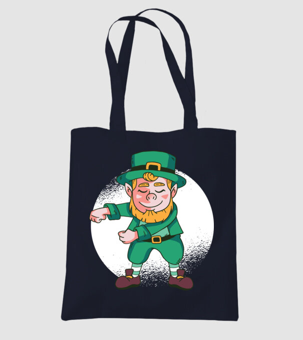 Leprechaun Floss - St. Patrick DAB dans model albastru închis pe tricou